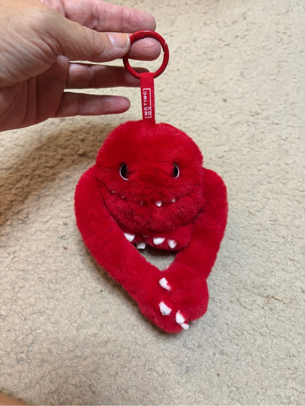 POPMART Red Plush HUGGIE Keychain / Bag charm